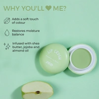 Nykaa Moisturising Macaron Lip Balm With Shea Butter, Almond Oil & Vitamin E - Green Apple(8gm)