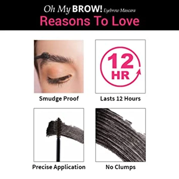 Nykaa Oh My Brow! Eyebrow Mascara - Sirius Brown