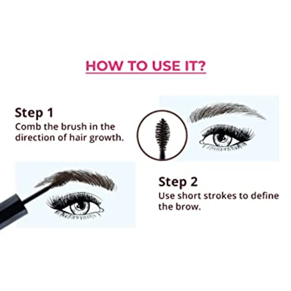 Nykaa Oh My Brow! Eyebrow Mascara - Sirius Brown