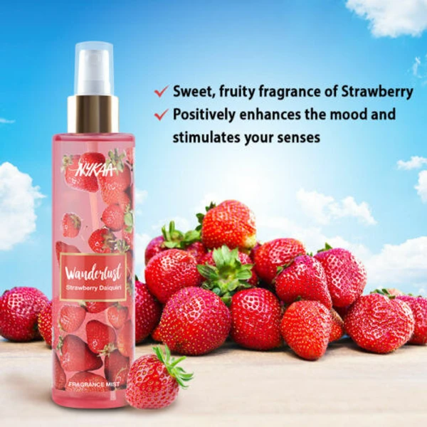 Nykaa Wanderlust Fragrance Body Mist - Strawberry Daiquiri