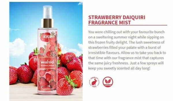 Nykaa Wanderlust Fragrance Body Mist - Strawberry Daiquiri