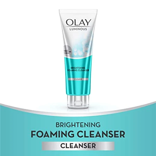 Olay Face Wash: Luminous Brightening Foaming Cleanser, 100 G