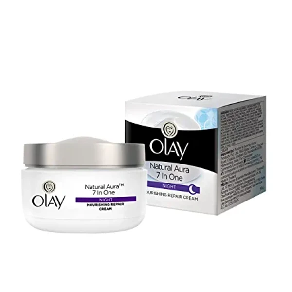 Olay Natural Aura 7 In One Night Nourishing Repair Cream