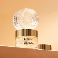 Pilgrim 24K Gold Gel Moisturizer, 50.0 g 1.8 oz. | Gives Luxurious Glow | Reduces Dark Spots | Soft & Smooth Skin