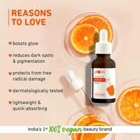 Plum 15% Vitamin C Face Serum With Mandarin For Glow Boost With Pure Ethyl Ascorbic Acid, 30 ml