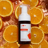 Plum Mandarin & Vitamin C Foaming Face wash, 110 ml | For Glowing Skin | For Gentle Cleansing | For Hyperpigmentation & Dull Skin | Sulphate-Free | 100% Vegan