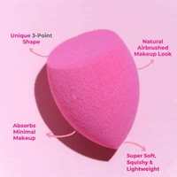 Praush Beauty Praush Rose Super Soft Flat Front Sponge, Latex Free, Premium Sponge