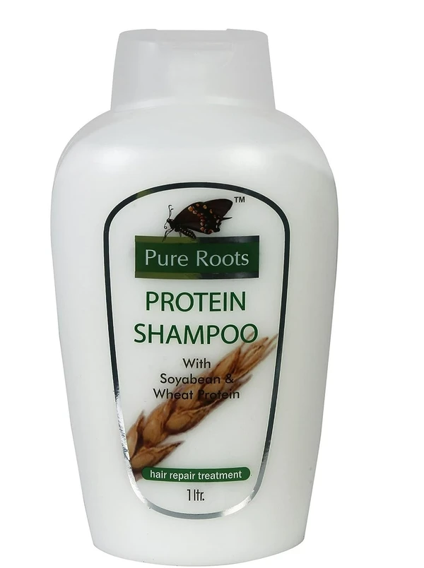 Pure Roots Protein Hair Repair Treatment Shampoo - 1000 ml with Free Face Wash