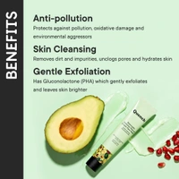 QUENCH Bravocado Pollution Rescue Cream Face Wash with Vitamin E & Avocado| Korean Face Wash for Dry & Sensitive Skin| Deeply Cleanses & Exfoliates Skin to give Glowing Skin (100ml)