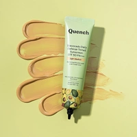 QUENCH Daily Defense Tinted Sunscreen SPF 50 PA+++ for Glowing Skin (Light Medium)| With Avocado & 2% Niacinamide| Blue Light Protection| Hybrid Sunscreen| Satin-Matte Finish| Made in Korea (50ml)