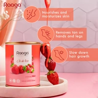Raaga Professional Liposoluble Body Wax for Smooth Hair Removal, Strawberry, For all Skin Types, 800 ml