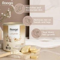 Raaga Professional Liposoluble Body Wax for Smooth Hair Removal, White Chocolate, For all Skin Types, 800 ml