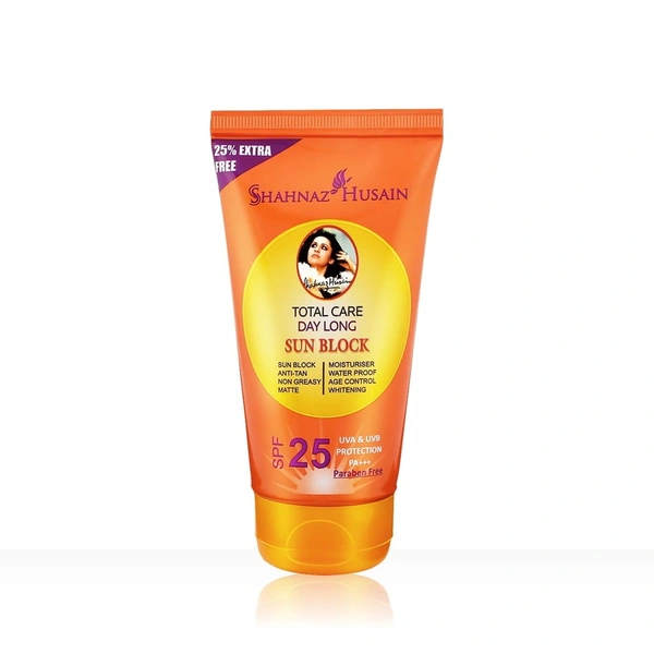 Shahnaz Husain Total Care Day Long Sun Block (SPF 25) 80g + 20g