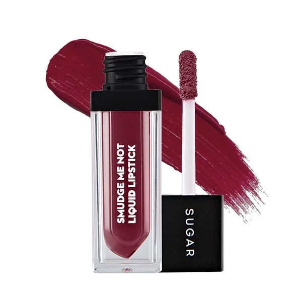 SUGAR Cosmetics - Smudge Me Not - Liquid Lipstick ,Ultra Matte, Transferproof and Waterproof, Lasts Up to 12 hours ,4.5ml