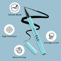 Sugar POP SUGAR POP Waterproof Eyeliner - Intense Black Pigment, Lightweight, Quick Drying Formula, Sweatproof, Waterproof, Long Lasting, Matte Finish Black, Felt Tip Applicator, Lasts Upto 12 Hr