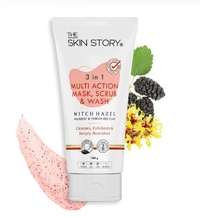 The Skin Story 3 in 1 Wash, Scrub & Pack, 100g