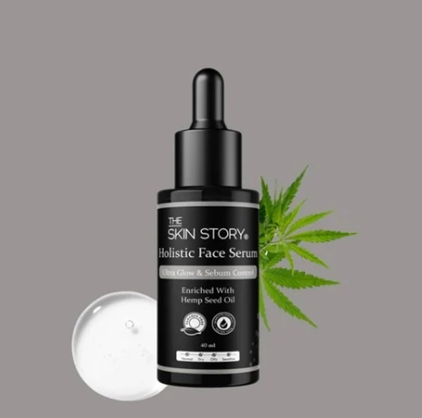 The Skin Story THE SKIN STORY - Holistic Hemp Serum | Ultra Light Serum for Ultra Glow | Sebum Control | All Skin Types