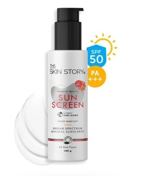 The Skin Story THE SKIN STORY - Mineral Sports Sunscreen | Broad Spectrum | UVA & UVB Protection | 100g