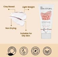 The Skin Story THE SKIN STORY - Oil Control Facewash | Sensitive & All Skin Types | French Red Clay & Rosehip | 100g