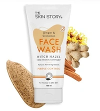 The Skin Story THE SKIN STORY - Pimple & Acne Control Facewash | Sensitive Skin, Oily & Pimple Control Skin | Ginger, Cinnamon, Witch Hazel | 100ml
