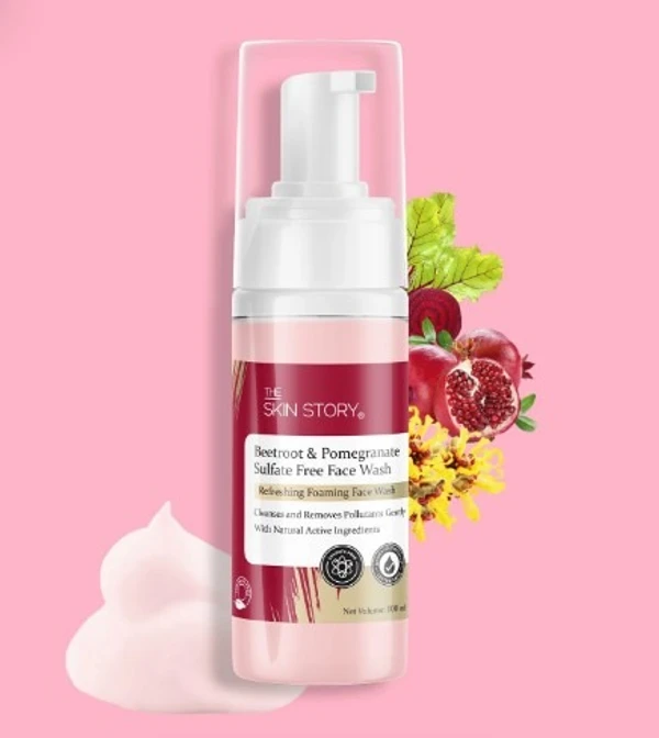 The Skin Story THE SKIN STORY - Pore Cleansing Foaming Face Wash With Beetroot & Pomegranate