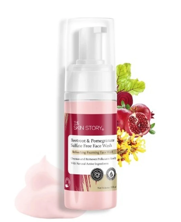 The Skin Story THE SKIN STORY - Pore Cleansing Foaming Face Wash With Beetroot & Pomegranate