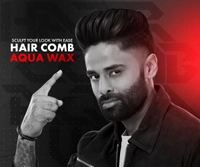 UrbanGabru Aqua Hair Wax | 2-in-1 Men Hair Styling Wax | Strong Hold Wet look & Shiny finish all day, 260 ml