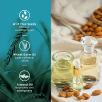 USTRAA Hair Cream for Men - For Daily Use with Light Hold- Style & nourishment | Wheat Germ Oil | Wild Flax Seed Extracts | Moisturizes Hair | Non-sticky, Sulphate & Paraben FREE