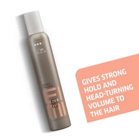 Wella Professionals EIMI Extra Volume Strong Hold Volumizing Hair Mousse, 300 ml | Hair Volumizer with Heat Protection & Shine