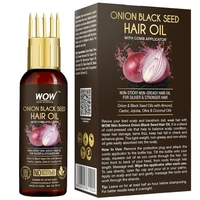 Wow Skin Science Onion Black Seed Hair Oil With Comb Applicator, 50 ml