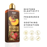 Wow Skin Science Strawberry & Peach Foaming Body Wash - No Parabens, Sulphate & Silicones - 250Ml