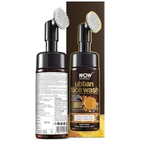 Wow Skin Science Ubtan Foaming Face Wash | Built In Brush For Deep Cleansing | Turmeric & Saffron | All Skin Types | Bright, Clear Skin | Paraben & Sulphates Free| Face Wash For Women & Men | 150 Ml