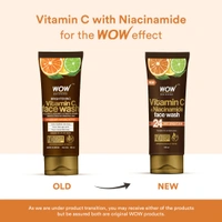 Wow Skin Science Vitamin C & Niacinamide Face Wash 100 ml | upto 24 hours Bright Skin | Suitable for all Skin Types