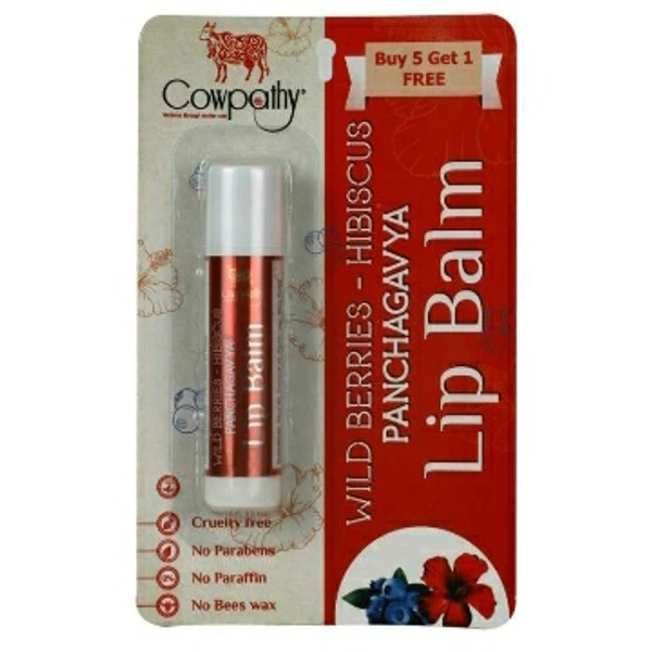 Panchgavya  Lip Balm Wild Berries Hibiscus 