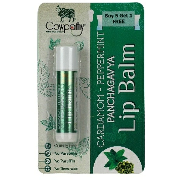Panchgavya  Lip Balm Cardamom Peppermint 