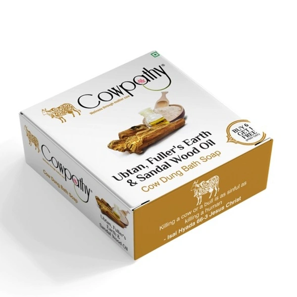 Panchgavya Bath Soap Ubtan Fullers Earth & Sandal Wood Oil