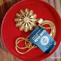 Ganesh Brand Gold Coin Chain 