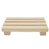 JAZLOG MAKNGRID 100% Natural Cedar, Lacquer Or Stain is Used Bamboo Natural Wooden Bar Case Soap Dish Brown - M, Brown, 249 Gram