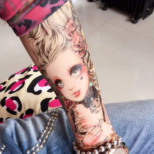 JAZLOG Water Transfer Fake Tattoo Waterproof Temporary Tattoo Sticker Men Women Doll Tattoo Flash Tattoo Fashion - M, Multi, 249 Gram