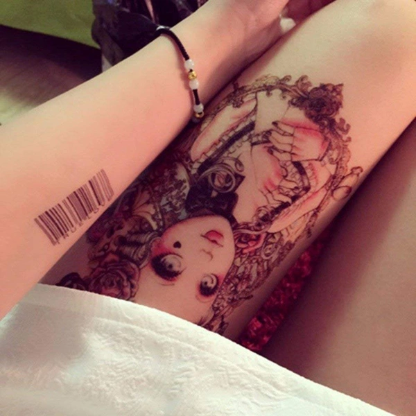 JAZLOG Water Transfer Fake Tattoo Waterproof Temporary Tattoo Sticker Men Women Doll Tattoo Flash Tattoo Fashion - M, Multi, 249 Gram