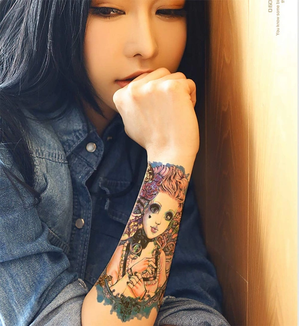 JAZLOG Water Transfer Fake Tattoo Waterproof Temporary Tattoo Sticker Men Women Doll Tattoo Flash Tattoo Fashion - M, Multi, 249 Gram