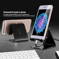 JAZLOG MAKNGRID Mobile Phone Metal Stand/Holder for Smartphones & Tablet Advanced Aluminum Stand Holder for Mobile Phone 7 Tablet [Updated Solid Version] (Up to 10.1 inch) (Proudly Made in India) - M, Black, 249 Gram