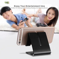 JAZLOG MAKNGRID Mobile Phone Metal Stand/Holder for Smartphones & Tablet Advanced Aluminum Stand Holder for Mobile Phone 7 Tablet [Updated Solid Version] (Up to 10.1 inch) (Proudly Made in India) - M, Black, 249 Gram