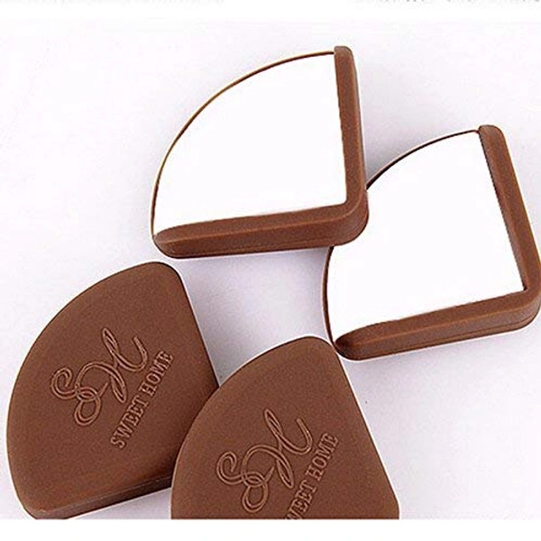 JAZLOG MAKNGRID Baby Child Infant Kids Safety Safe Table Desk Corner Edge Cushions Guard Protector Baby Safe Protection Table Corner - Pack of 04 - M, Random, 249 Gram