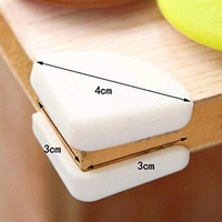JAZLOG MAKNGRID Baby Child Infant Kids Safety Safe Table Desk Corner Edge Cushions Guard Protector Baby Safe Protection Table Corner - Pack of 04 - M, Random, 249 Gram