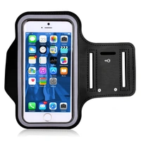 JAZLOG MAKNGRID Water Resistant Cell Phone Armband Case for Smartphones with Adjustable Elastic Band & Key Holder for Running, Walking, Hiking - M, Black, 249 Gram
