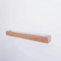 JAZLOG Minimalist Towel Rail Rack, Bathroom Storage Rack, Multipurpose Towel Holder Wooden Pack of 01 - M, Brown, 249 Gram