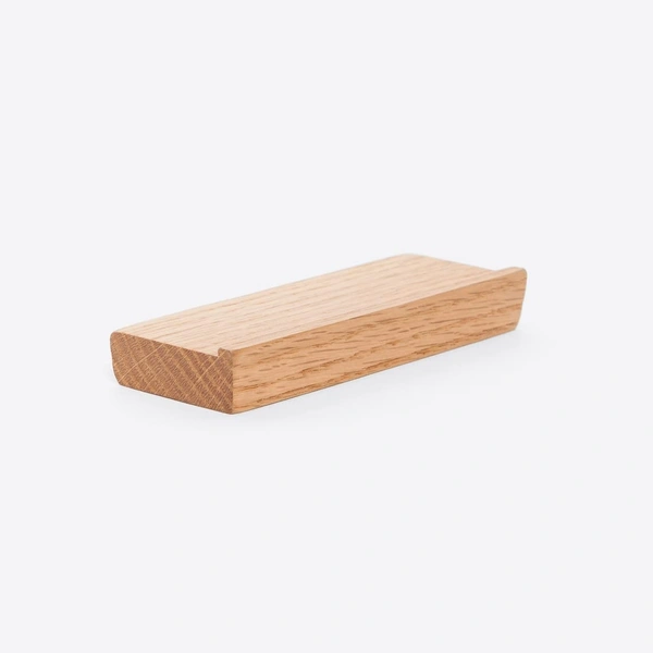 MAKNGRID Bedside Mini Shelf | Miniature Wooden Phone, Tablet + Accessory Ledge | Bedroom, Entryway, Kitchen, Bathroom D�cor (Pack of 01) - M, Brown, 249 Gram