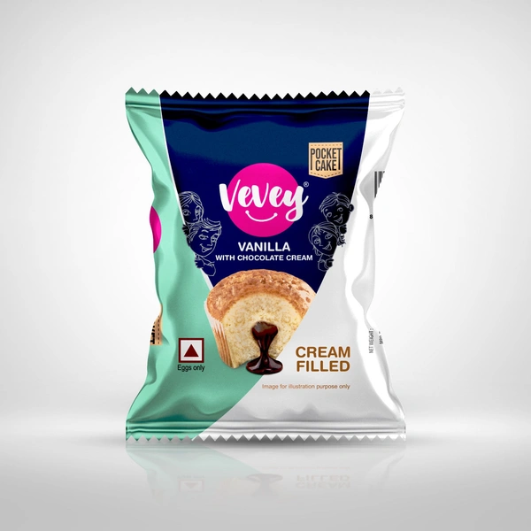 Vevey Vanilla With Chocolate Cream - 17gm