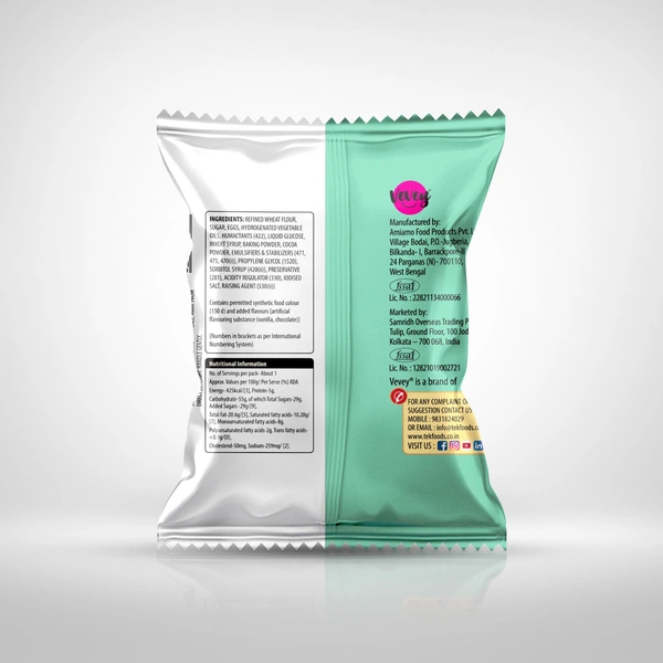 Vevey Vanilla With Chocolate Cream - 17gm